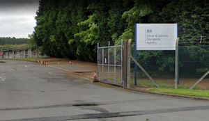 The driving test centre in Featherstone
