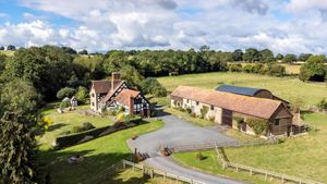 The property boasts more than seven acres of land. The Jacobean manor house was completed in 1618. Picture: Knight Frank/Rightmove. 