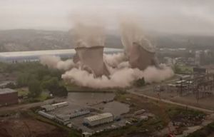 The towers come down