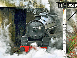 Supporting image for story: Fond farewell to Black Five steam locomotive