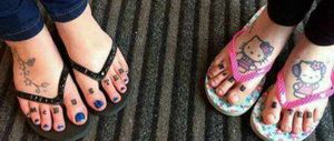 The tattooed toes