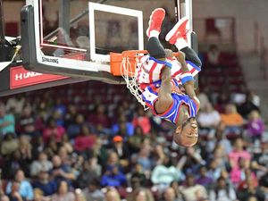 Supporting image for story: Original Harlem Globetrotters slam dunking into Birmingham