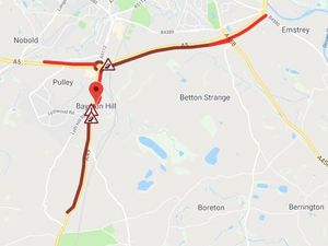 Supporting image for story: Repairs to collapsed manhole cause rush hour chaos on A49 and A5 at Shrewsbury 