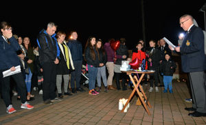 Vikki's life was celebrated at the vigil before a two-minute silence at 10pm