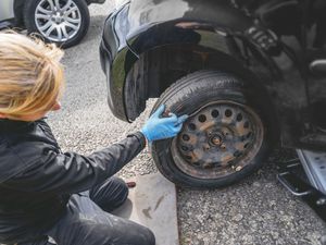 Supporting image for story: Braking hard for potholes could cause more damage compared with maintaining speed – study