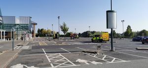 Crews working on the Wrekin Retail Park. Photo: Steve Cort Photography