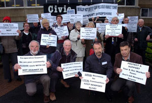 Supporting image for story: Boos from protesters as Sainsbury's Newport store wins backing