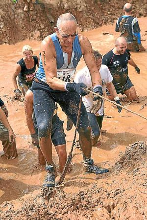 Paul taking part in the Tough Guy Challenge
