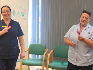 Supporting image for story: Knitted hearts bring comfort to end of life patients in Shropshire 