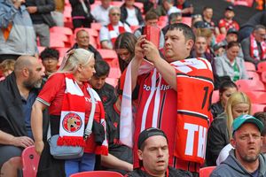 Walsall fans before the game