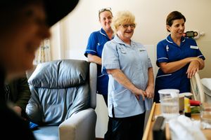 Shropshire High Sheriff Selina Graham visits Severn Hospice in Shrewsbury earlier this year