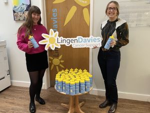 Supporting image for story: Grant-funded water bottles help people going through cancer treatment at Royal Shrewsbury Hospital