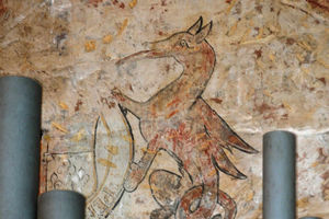 The Elizabeth I coat of arms at the church