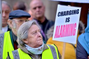 Maureen Joans was among dozens of protestors outside Walsall