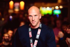 John Ruddy wearing his Championship medal