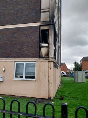 The resident said he had seen the fire while out walking