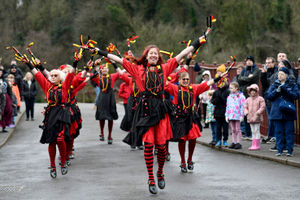 The Ironmen and Severn Gilders Morris dancers perform every New Year's Day.
