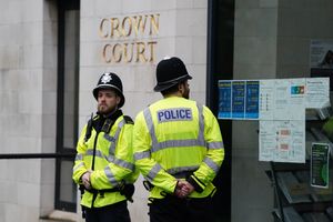Police officers outside Coventry Crown Court, where asylum seeker Deng Chol Majek will be sentenced for the murder of hotel worker Rhiannon Whyte after stabbing her 23 times at Bescot Stadium station. Majek followed the 27-year-old old from the Park Inn hotel in Walsall, West Midlands, before the killing in October 2024. Picture date: Friday January 30, 2026. PA Photo. Photo credit: Jacob King/PA Wire
