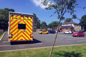 The North West Police Underwater Search team on the car park of The Poachers
