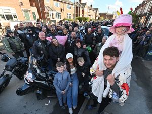 Supporting image for story: 'A day she'll never forget': Bikers make ill Black Country girl's birthday wish come true with special delivery of hundreds of hats