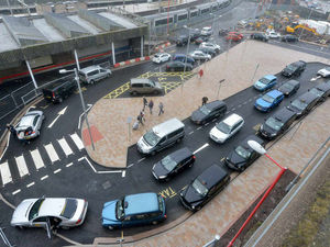 Supporting image for story: Wolverhampton Railway Station: Drivers swing into the new entrance greeting train passengers - PICTURES