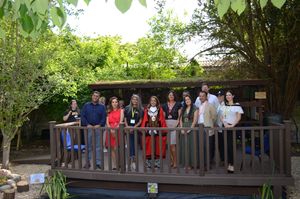 Enjoying the newly renovated decking and viewing platform