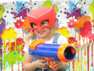 Four-year-old Isabelle Kettle, from West Bromwich, enjoys the event at Sandwell Valley Country Park