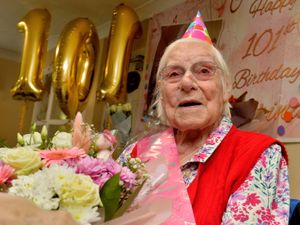 Supporting image for story: Cake and flowers for Amorina as she celebrates 101 years