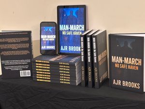AJR Brooks’ gritty new crime thriller “MAN-MARCH: No Safe Haven” the first instalment in a powerful Birmingham-set series.