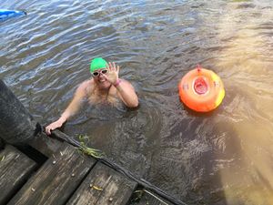 Supporting image for story: Shropshire nurse Melissa on final stretch of River Severn swim after recovering from illness