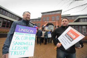 UNISON assistant branch secretary Ian King (left), and (right) GMB branch secretary for Sandwell Darren James