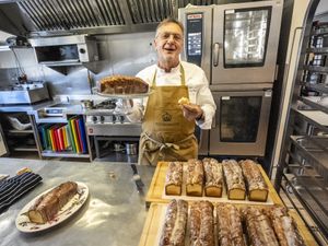 Chef Raymond Blanc attends a Winter Warmers session which he curated a special menu for in the Orchard Room at Highgrove Gardens on the King’s estate in Tetbury, Gloucestershire