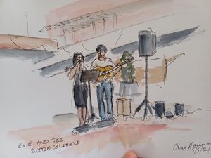 A picture of us performing in Sutton