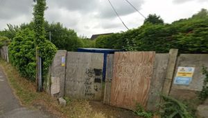 Watch out for the rude graffiti on the hoarding