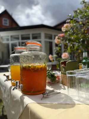 Refreshments at HC-One’s Brompton House Care Home’s annual BBQ event