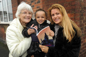 Dennis' widow Pat, granddaughter Bella, and daughter Jenny Mullings