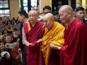 Supporting image for story: Dalai Lama says he hopes to live more than 130 years ahead of 90th birthday