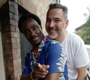 Donchez Dacres with Britain's Got Talent judge David Walliams