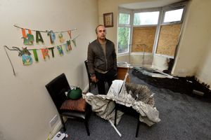 The house was attacked on Monday and Tuesday