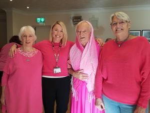 Supporting image for story: We wore pink and donated £450 to Breast Cancer Now - see our pictures!