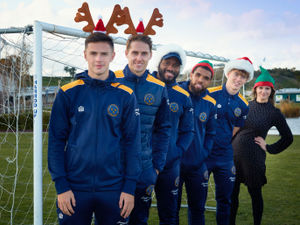 Supporting image for story: Santas and elves get on their marks for Shrewsbury festive fun