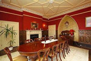A secret door leads to the house's large dining room
