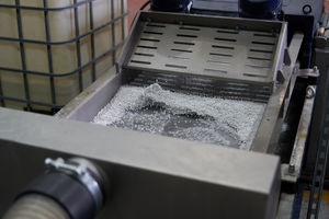 The extruder produces high-quality HIPS (High Impact Polystyrene) and ABS (Acrylonitrile Butadiene Styrene) pellets 