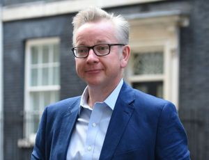 Michael Gove leaves Downing Street after being made Environment Secretary