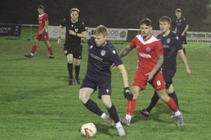 Knighton and Radnor battle it out at Bryn-y-Castell