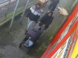 Supporting image for story: Man seen on CCTV calmly walking in city after killing wife as she pushed pram