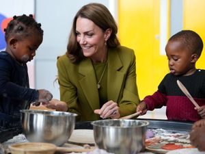 Supporting image for story: ‘The messier, the better’ – Kate enjoys making imaginary cakes with children