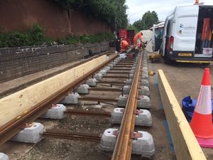 Photos from the Midland Metro Alliance showing how the work is progressing