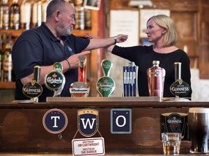 Supporting image for story: It's quick change for the two playing the characters in "Two!"