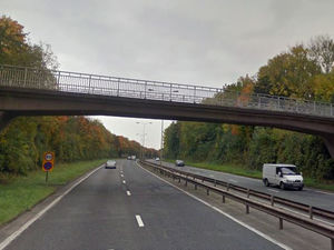 Supporting image for story:  A442 closed in Telford after bridge is struck